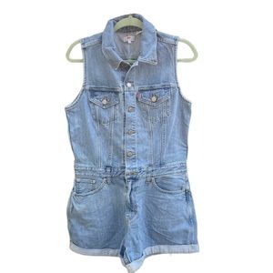 LEVIS WOMENS DENIM ROMPER